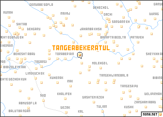 map of Tang-e Āb-e Kerātūl