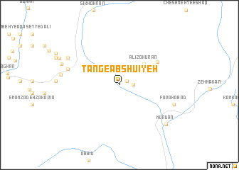 map of Tang-e Ābshūʼīyeh