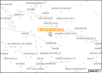 map of Tang-e Bardmīl