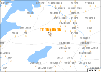 map of Tångeberg