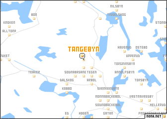 map of Tångebyn