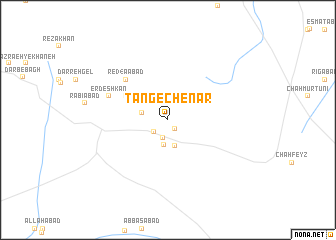 map of Tang-e Chenār