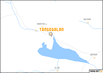 map of Tang-e Dālān