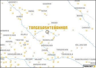 map of Tang-e Dasht-e Bahman