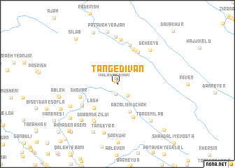 map of Tang-e Dīvān