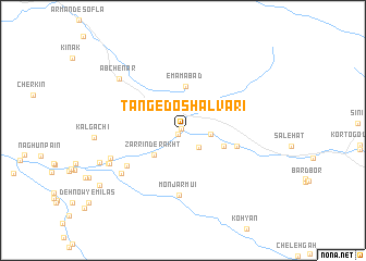 map of Tang-e Do Shalvārī