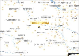 map of Tang-e Farāj