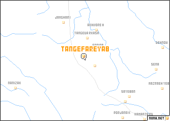 map of Tang-e Fāreyāb