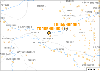 map of Tang-e Ḩammām