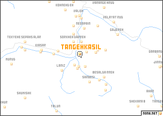map of Tangeh Kasīl