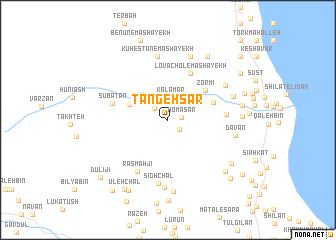 map of Tangeh Sar