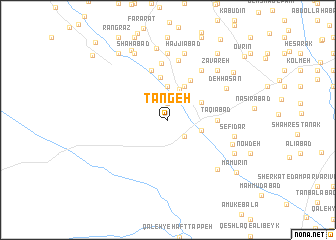 map of Tangeh