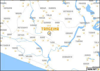 map of Tangeima