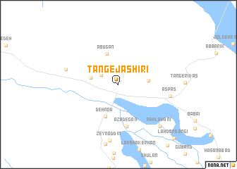 map of Tang-e Jāshīrī