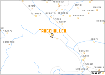 map of Tang-e Kalleh