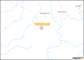 map of Tang-e Kūr