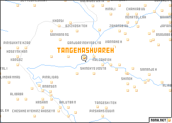 map of Tang-e Mashvareh