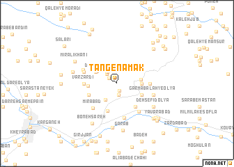 map of Tang-e Namak