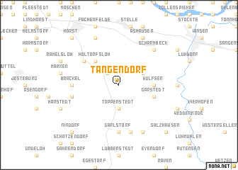 map of Tangendorf