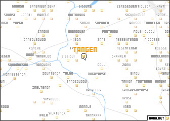 map of Tangen