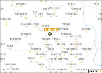 map of Tangen