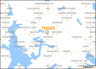 map of Tången