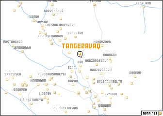 map of Tang-e Ravāq