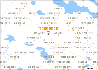 map of Tångerda