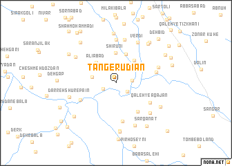 map of Tang-e Rūdīān