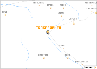 map of Tang-e Sarḩeh