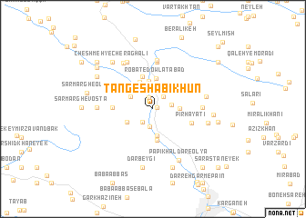 map of Tang-e Shabīkhūn