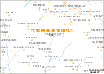 map of Tang-e Shūhān-e Soflá