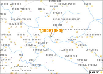 map of Tang-e Ţāhak