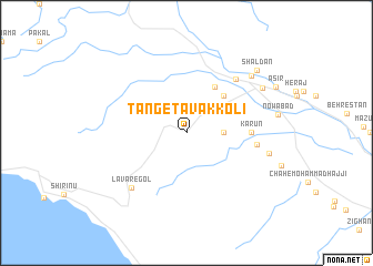 map of Tang-e Tavakkolī