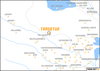 map of Tang-e Tūr