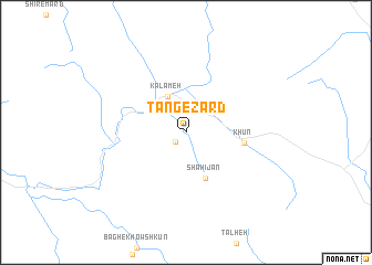 map of Tang-e Zard