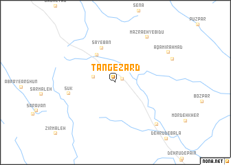 map of Tang-e Zard