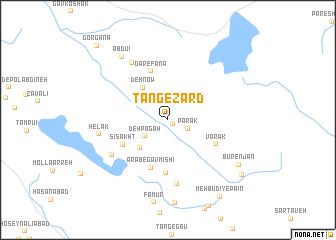 map of Tang-e Zard