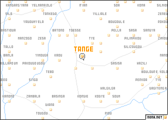 map of Tangé