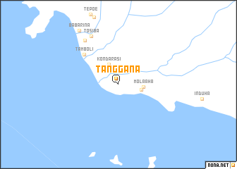 map of Tanggana
