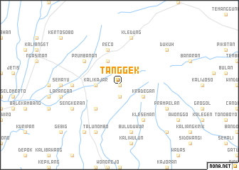 map of Tanggek