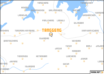 map of Tanggeng