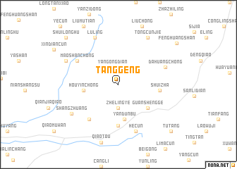 map of Tanggeng