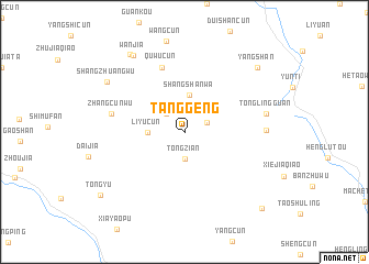 map of Tanggeng