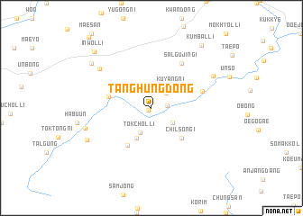 map of Tanghŭng-dong