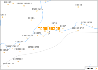 map of Tangi Bāzār