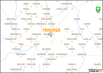 map of Tanginga