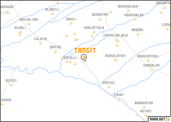 map of Tangıt