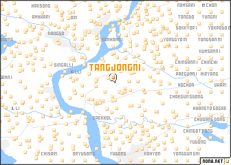 map of Tangjŏng-ni