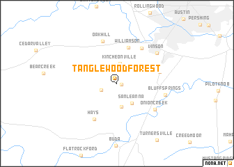 map of Tanglewood Forest